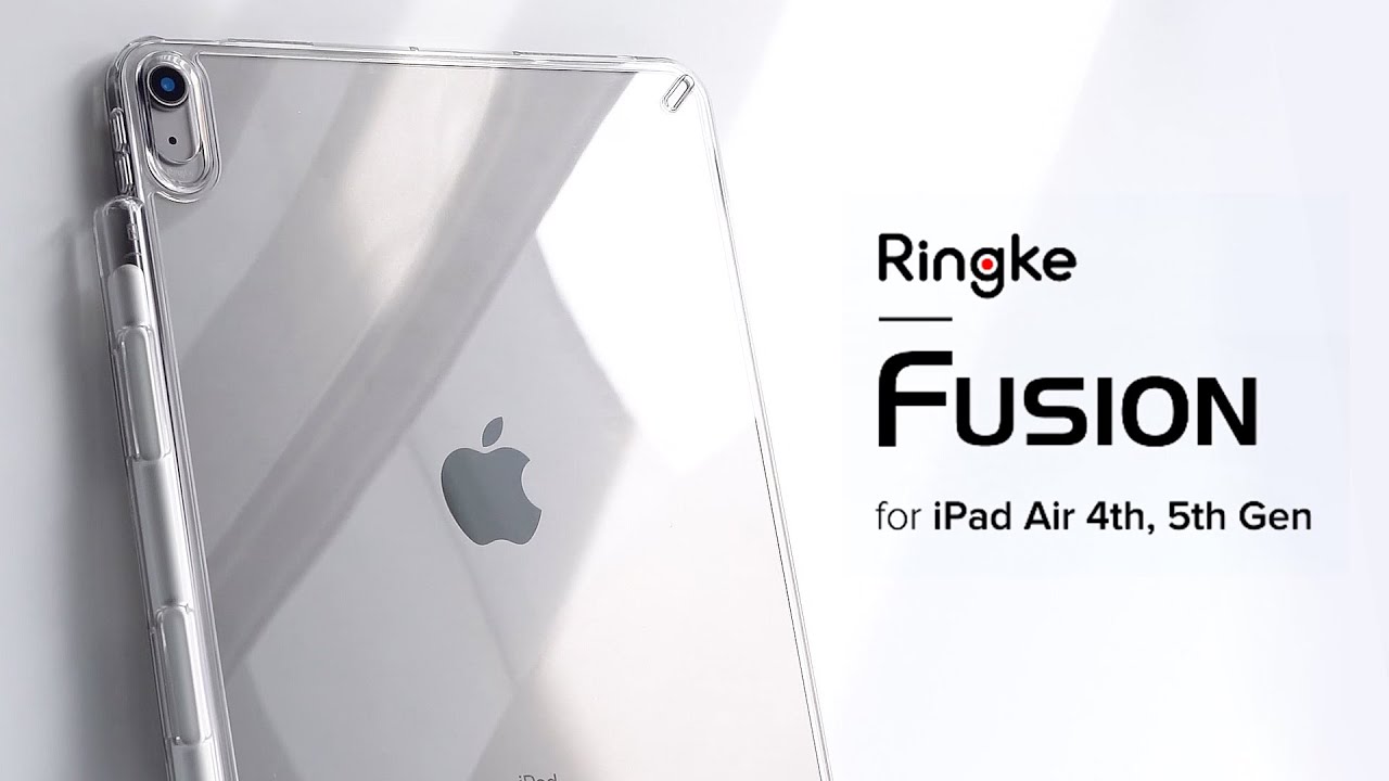 Ringke Fusion Plus [Case + Pencil Holder] Compatible with iPad Pro 12.9 Clear